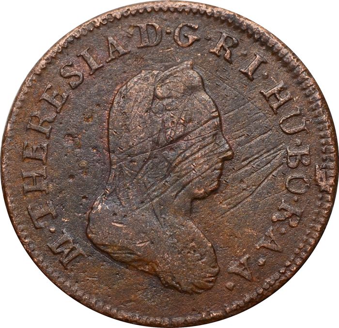 1 крейцер 1790 Австрия F-VF
