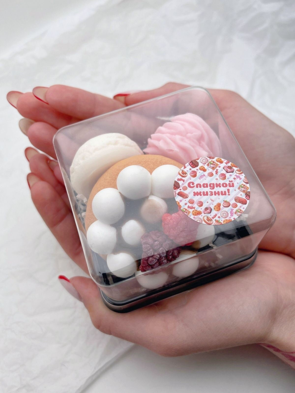 Набор мыла "Десерты-мини, роуз" Magic Benefit Soap