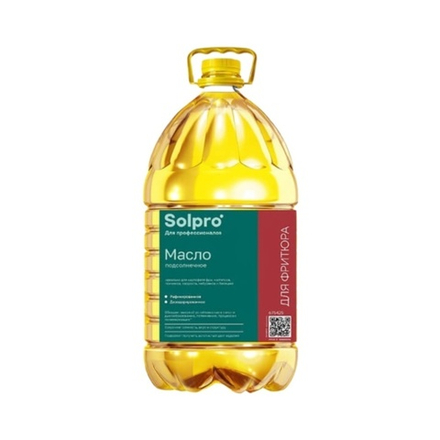 Масло подсолнечное для фритюра «Solpro» - 5 л