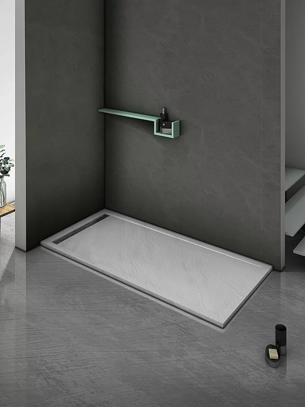 Душевой поддон Weltwasser WW TRS STONE WT 10000004375 140x90 белый