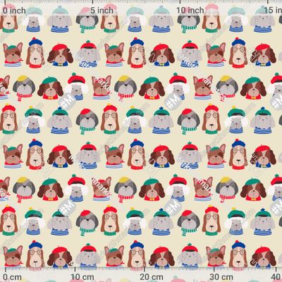 Собаки французы в беретах by IrinaOstapenko 353 DPI