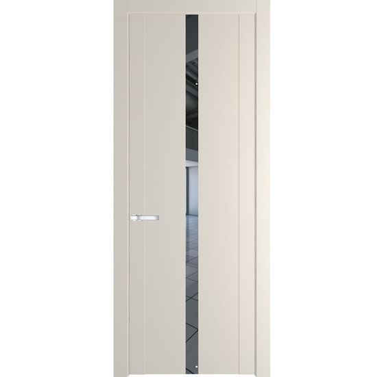 Межкомнатная дверь эмаль Profil Doors 1.8P кремовая магнолия зеркало