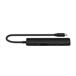 Satechi 6-in-1 USB-C Slim Multiport Adapter 4K Black