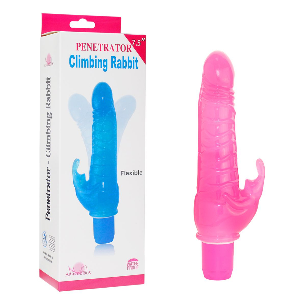 Розовый вибратор-кролик Penetrator Climbing Rabbit 7.5 - 19 см. (Цвет: розовый)