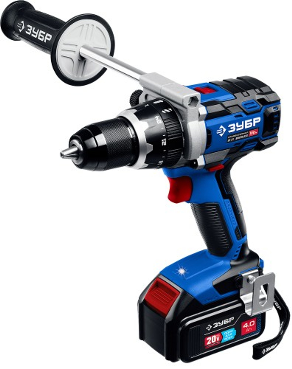 Дрель-шуруповерт аккумуляторная ЗУБР DB-211-42 Т7 2 АКБ (4 А·ч), бесщеточная кейс, Профессионал DB-211-42