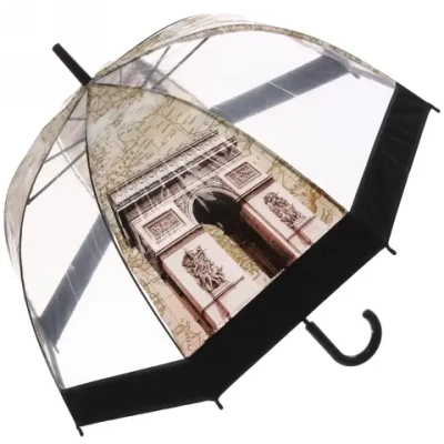 Зонт-трость женский купол «Сити», 8 спиц, микс 4 цвета, d-80см, длина в слож. виде 82см