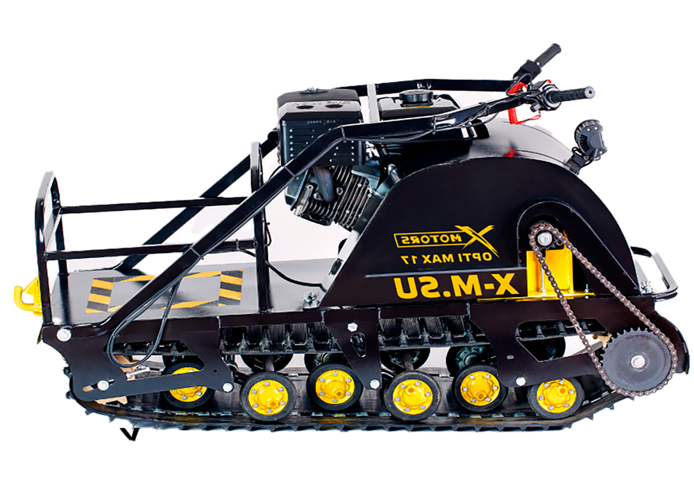 Мотобуксировщик X-MOTORS OPTI MAX 17 л.с. c реверсом и подогревом ручек