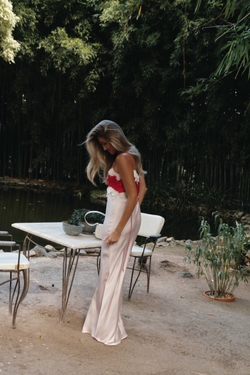 Платье комбинированное redpnk