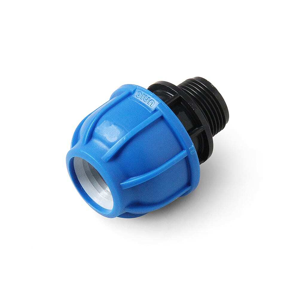 Муфта компрессионная ПНД Pro Aqua UNIO d25x3/4" наружная резьба