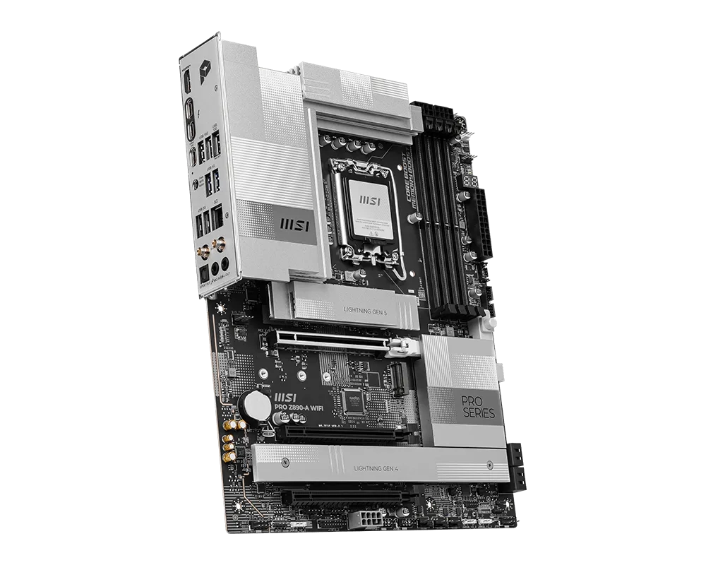 Материнская плата MSI PRO Z890-A WIFI LGA1851 4xDDR5 4xSATA3 RAID 4M.2 1xHDMI 2xType-C DP ATX