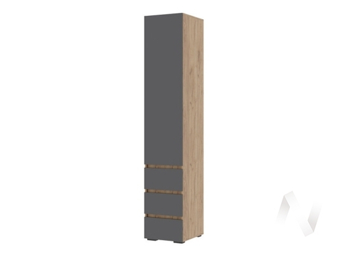 Пенал закрытый ПН 03 МС Хелен ЛДСП (дуб крафт золото/серый графит)