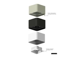 Ambrella Корпус светильника накладной для насадок 70*70mm MR16 Корпуса 70x70mm C7833