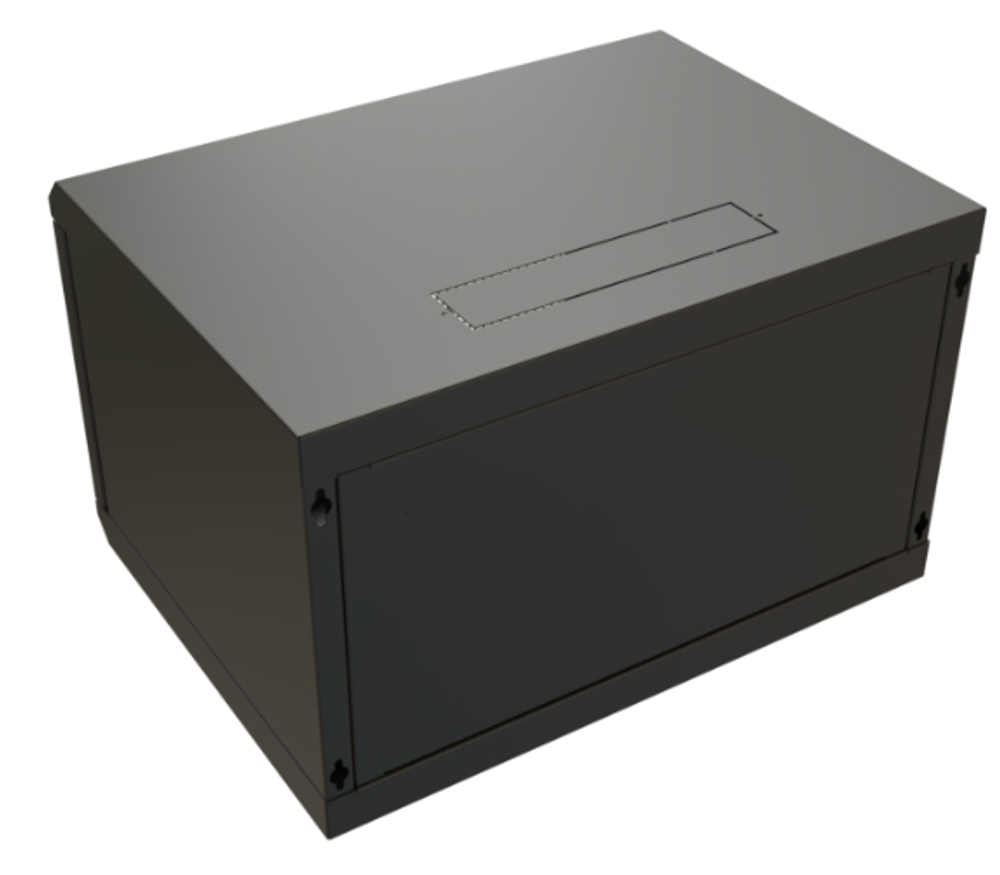 Шкаф настенный 19", 9U WRLine WR-TW-0966-SR-RAL9004