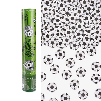 Пневмохлопушка (12/30 см), Футбол, Мячи бумага