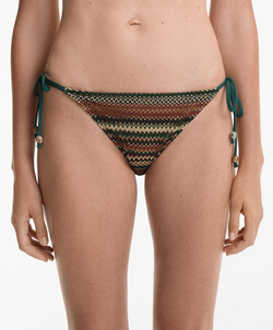 OYSHO Трусы-бикини средней посадки, связанные крючком, зеленый