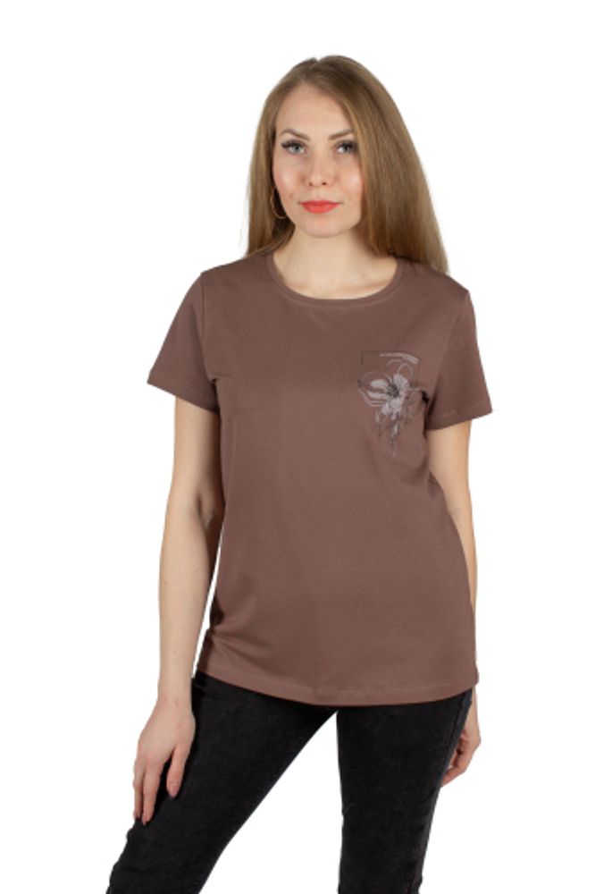 Б3155-8289 латте футболка женская.