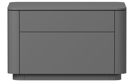 Тумба прикроватная Tammi 2 ящика ширина 60 см (серый)