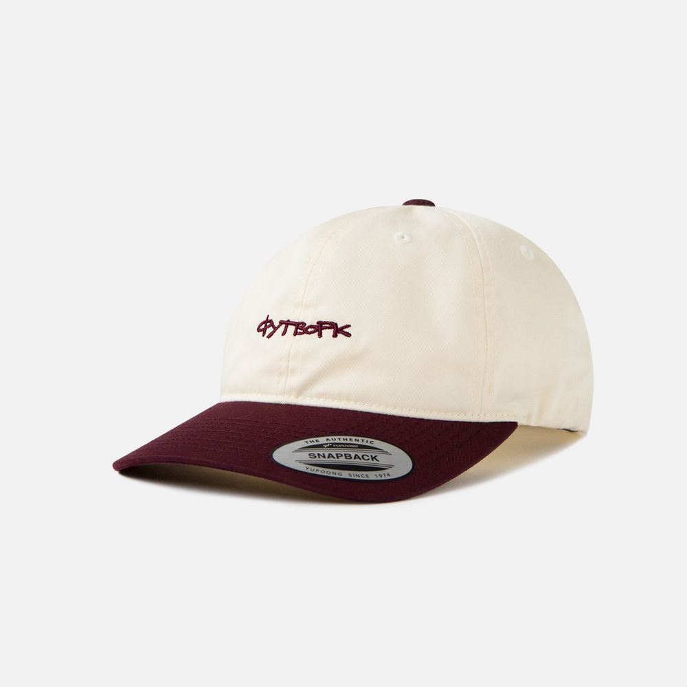 Кепка Footwork TAG DAD CAP MAROON/OFF WHITE (OSFA)