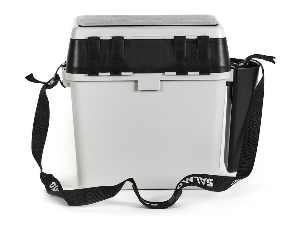 Ящик рыболовный зимний Salmo 2-х ярусный(из 5-ти частей) пластиковый39.5x24.5x38см сер.