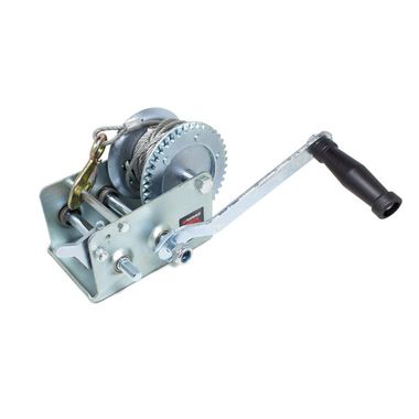 Лебедка ручная барабанная двухскоростная, 1300кг(стальной трос, диаметр троса-5мм, длина троса-10м ) Forsage F-TRT1301C