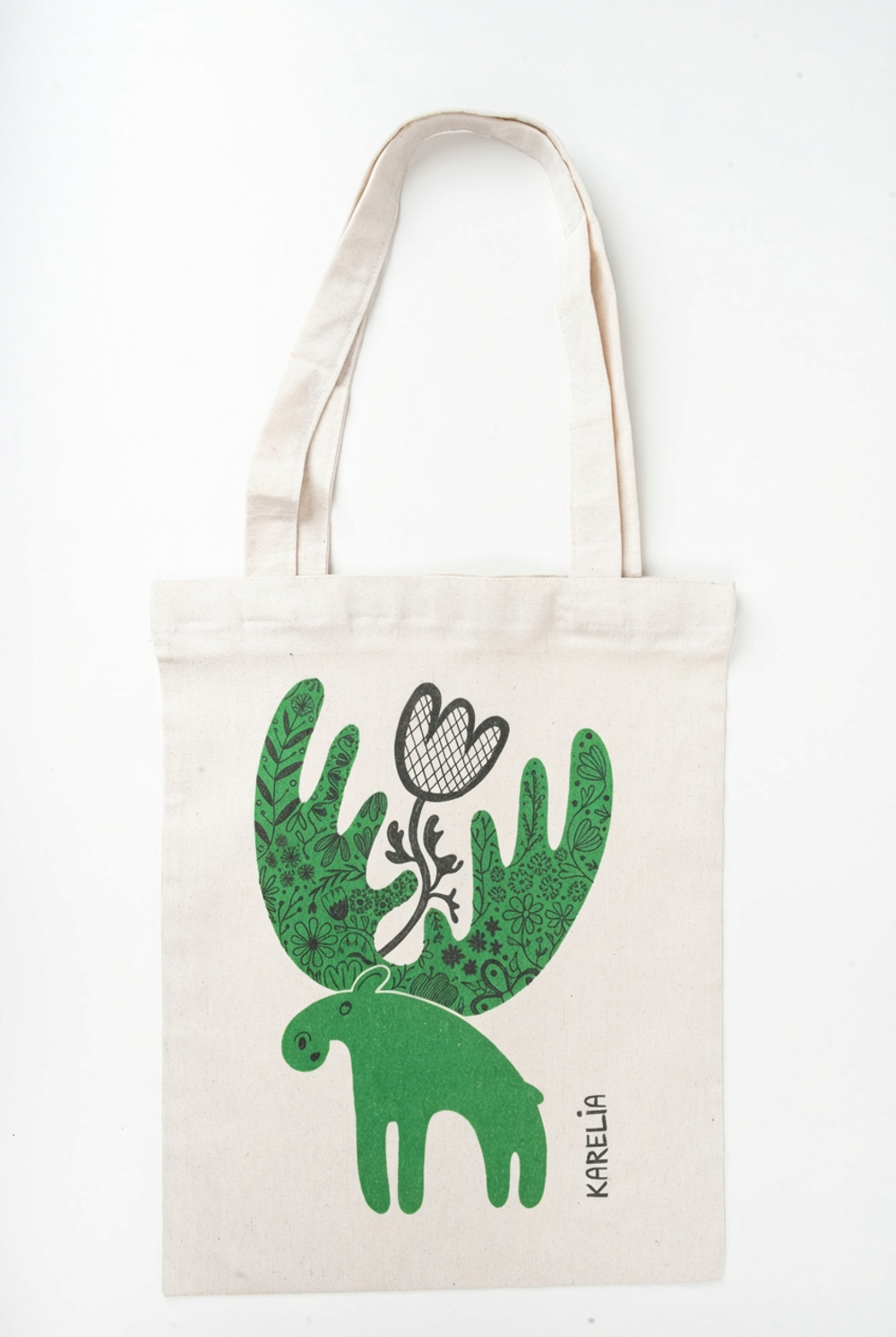 Сумка‑шоппер натуральная светлая