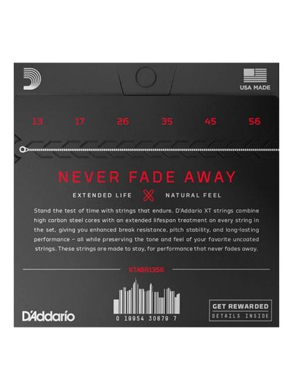 Струны для акустической гитары 13-56 D'ADDARIO XTAPB1356
