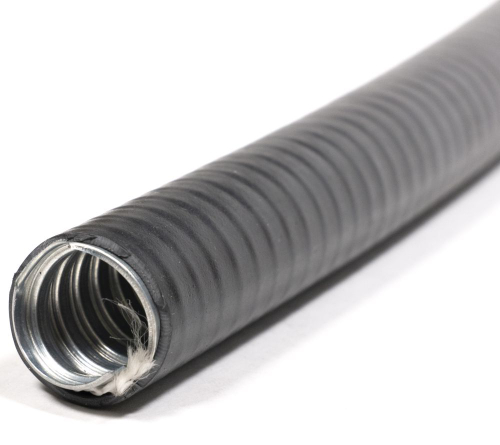 Металлорукав в ПВХ изоляции МПГ нг толстостенный  20  (50 м/уп.) черный ГОФРОМАТИК
