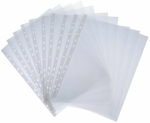 Файл вкладыш с перфорацией ОфисСпайс А4 30мкм гланцевая 100шт/уп