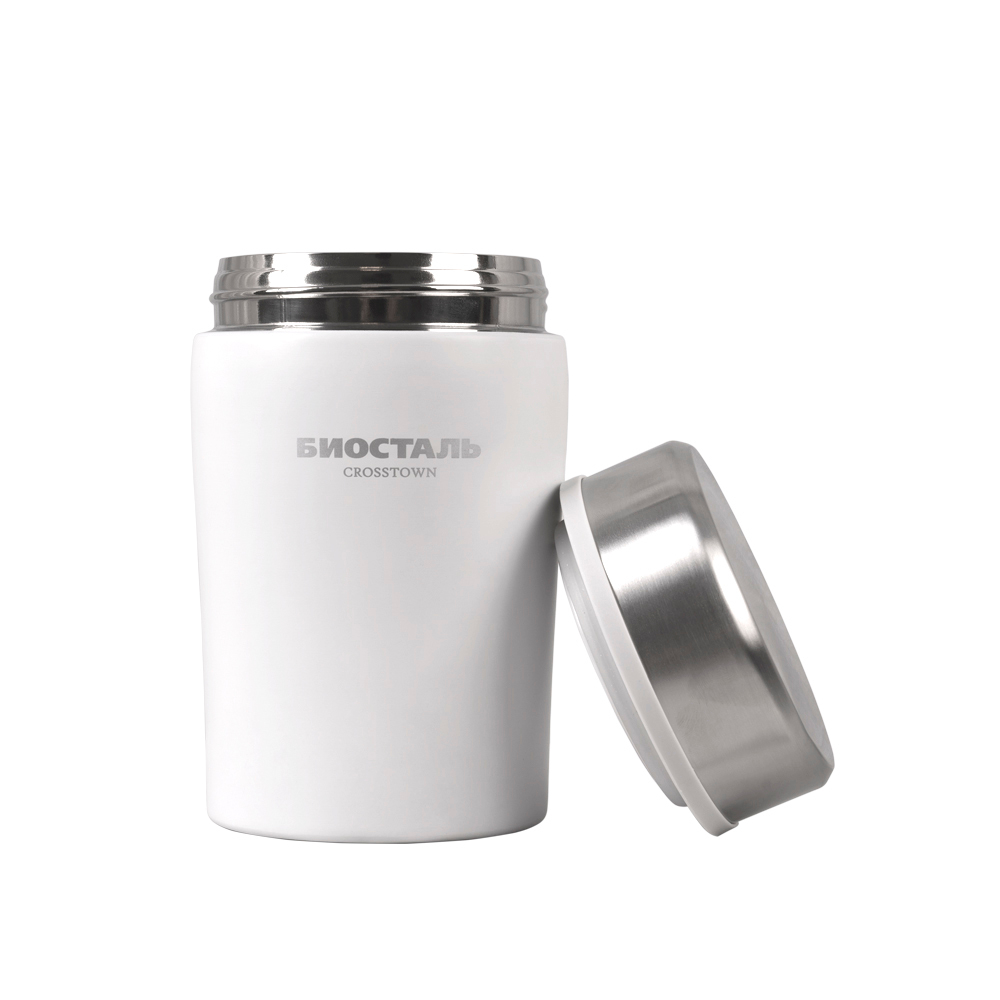 Термос для еды Biostal Crosstown (0,5 литра), белый