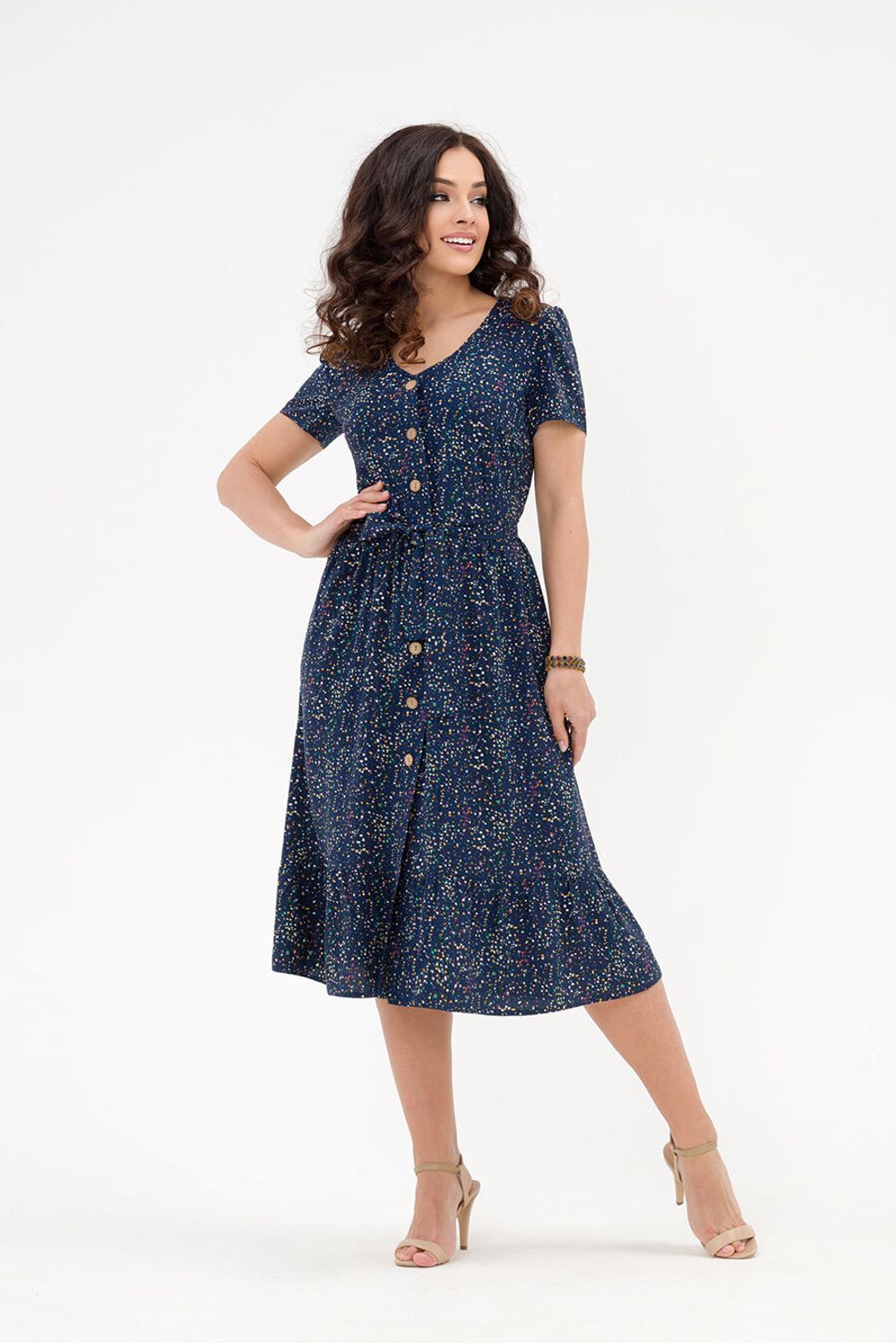 Платье Лея (46-52) Serenada синий (Акция)