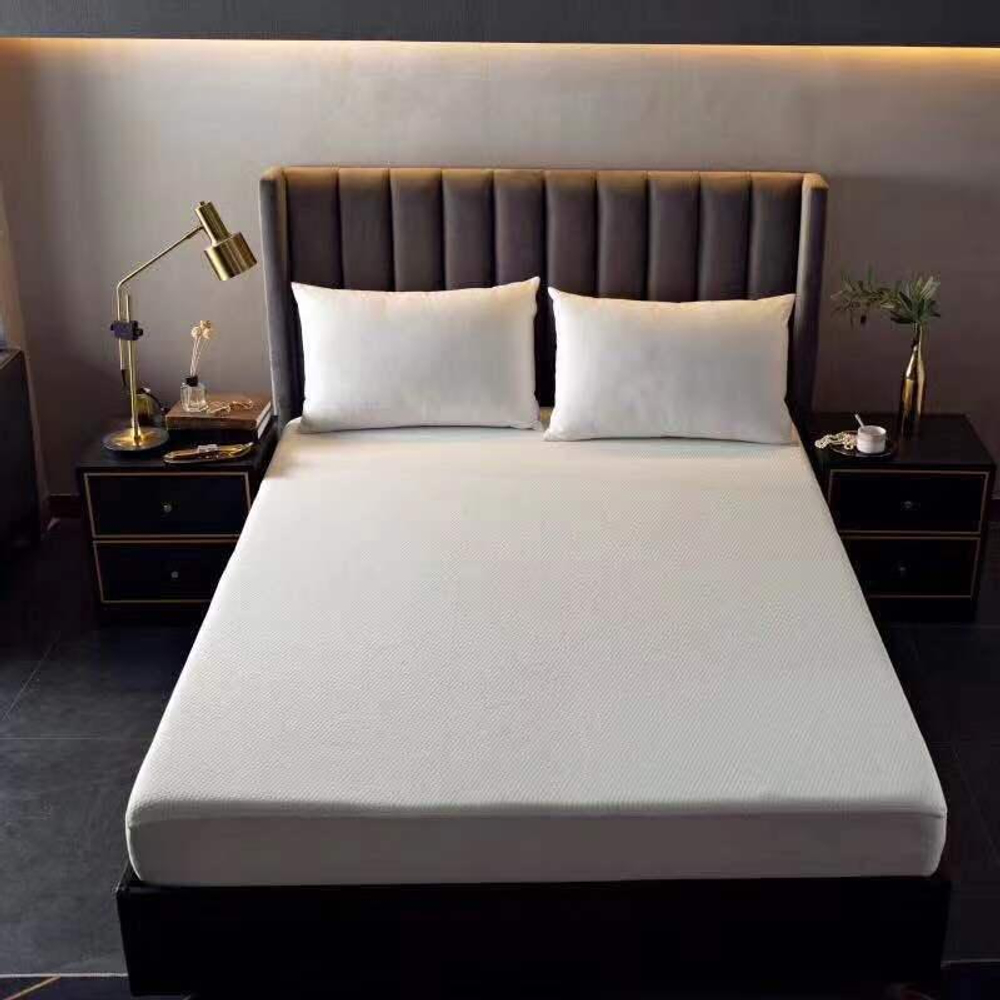 Наматрасник ZEPHYR HOME Водонепроницаемый 180х200 на резинке по контуру Белый