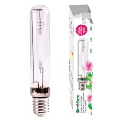 HSL-T48-250-2000K-E40-CL PLANT Лампа натриевая высокого давления для растений. Форма T. прозрачная. Теплый белый свет 2000К + спектр для фотосинтеза. Картон. ТМ ФитоЛето