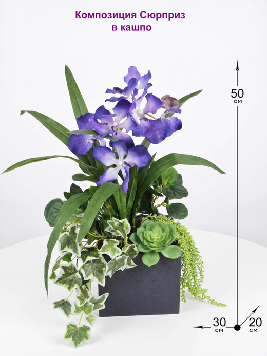 Композиция Сюрприз в кашпо