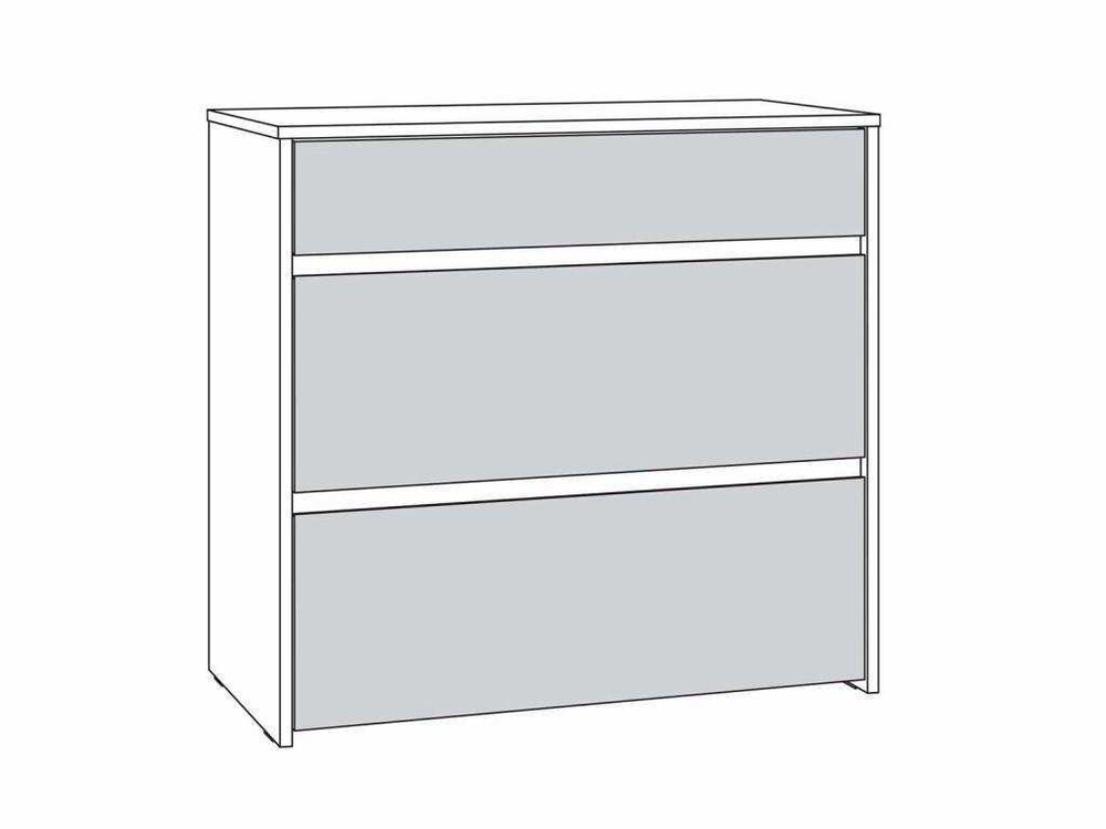 Торонто комод 13.321 Белый/Серый