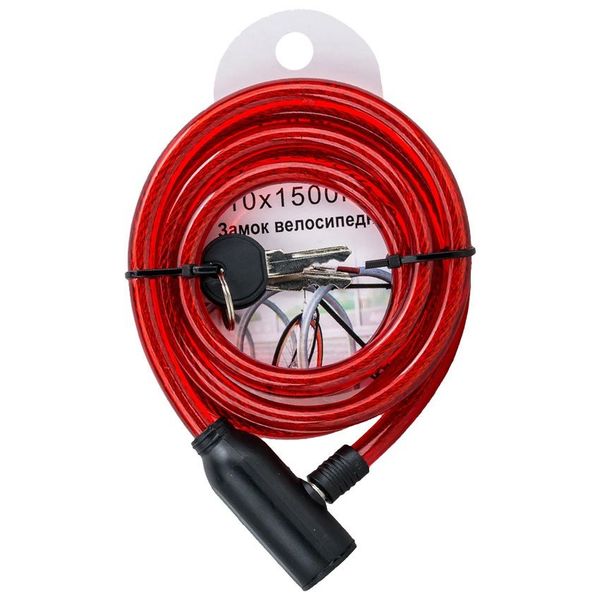 Велозамок Pulse 10*1500 мм. с ключом