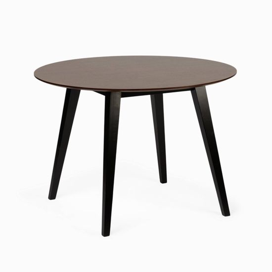 Обеденный стол Platon диаметр 107 ножки дуб, столешница шпон ясеня