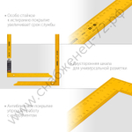 STAYER 1000 х 370 мм, цельнометаллический угольник, Professional (3438-100)