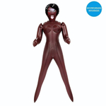 Темнокожая секс-кукла Шарлиз с 3 рабочими отверстиями (Цвет: коричневый)