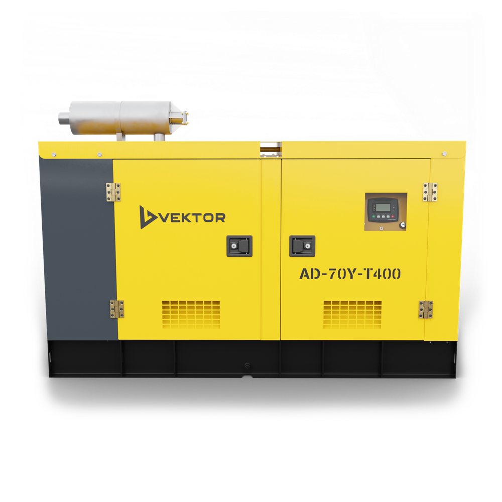 Дизельный генератор Vektor AD-70Y-T400 в шумозащитной кожухе
