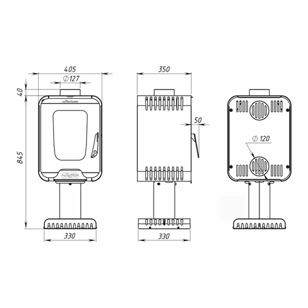 Печь-камин Stoker Soffit 7-S