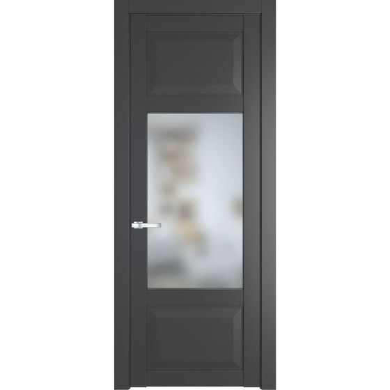 Межкомнатная дверь эмаль Profil Doors 1.3.3PD графит остеклённая