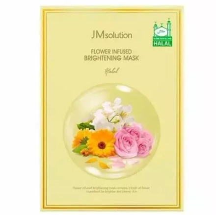 Маска тканевая с экстрактом цветов JMsolution Flower Infused Brightening Mask, 30 мл