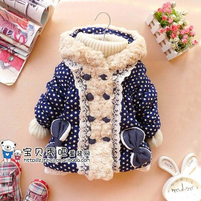 Куртка с принтом кругов, кружевной окантовкой и капюшоном