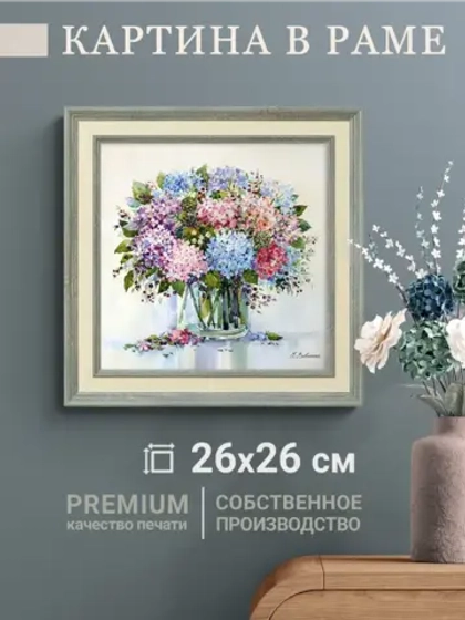 Картина на стену интерьерная на холсте 26*26 см