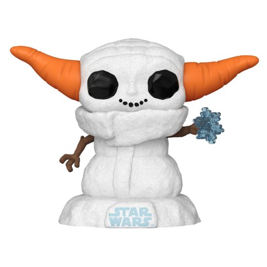 Фигурка Funko POP! Bobble Star Wars Holiday Grogu Snowman (748) 80011 / Фигурка Фанко ПОП! по мотивам вселенной "Звёздные войны", Грогу