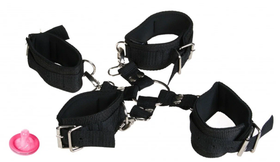Pipedream Набор Heavy duty hogtie (PD3741), 20 см, черный