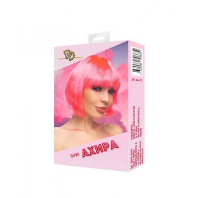 Парик "Ахира" (короткий, прямой/цв. ярко-розовый)