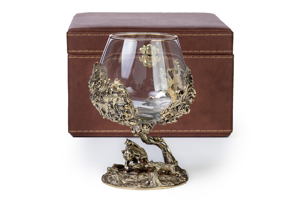 Бокал для коньяка "Охота Элит" Медведь