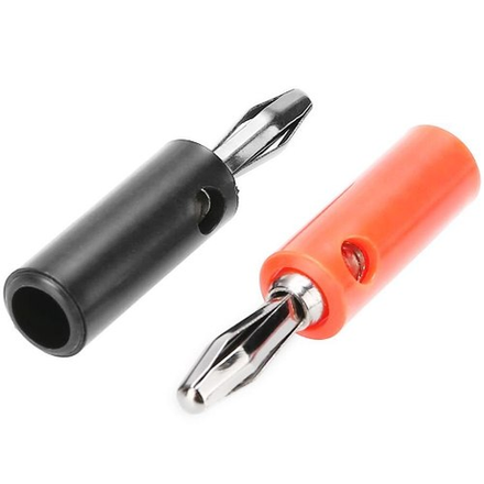 Разъем BANANA "шт" пластик на кабель (под винт)