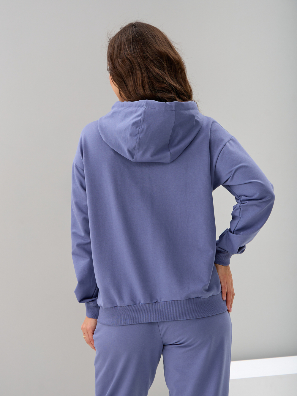 Костюм с брюками КБф-055О/серо-фиолетовый-п